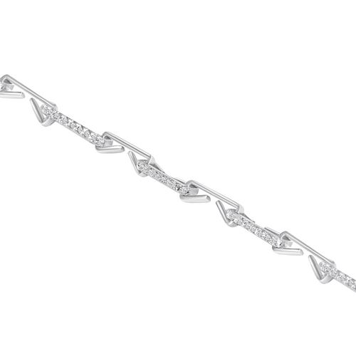 DIAMOND STAPLE BRACELET