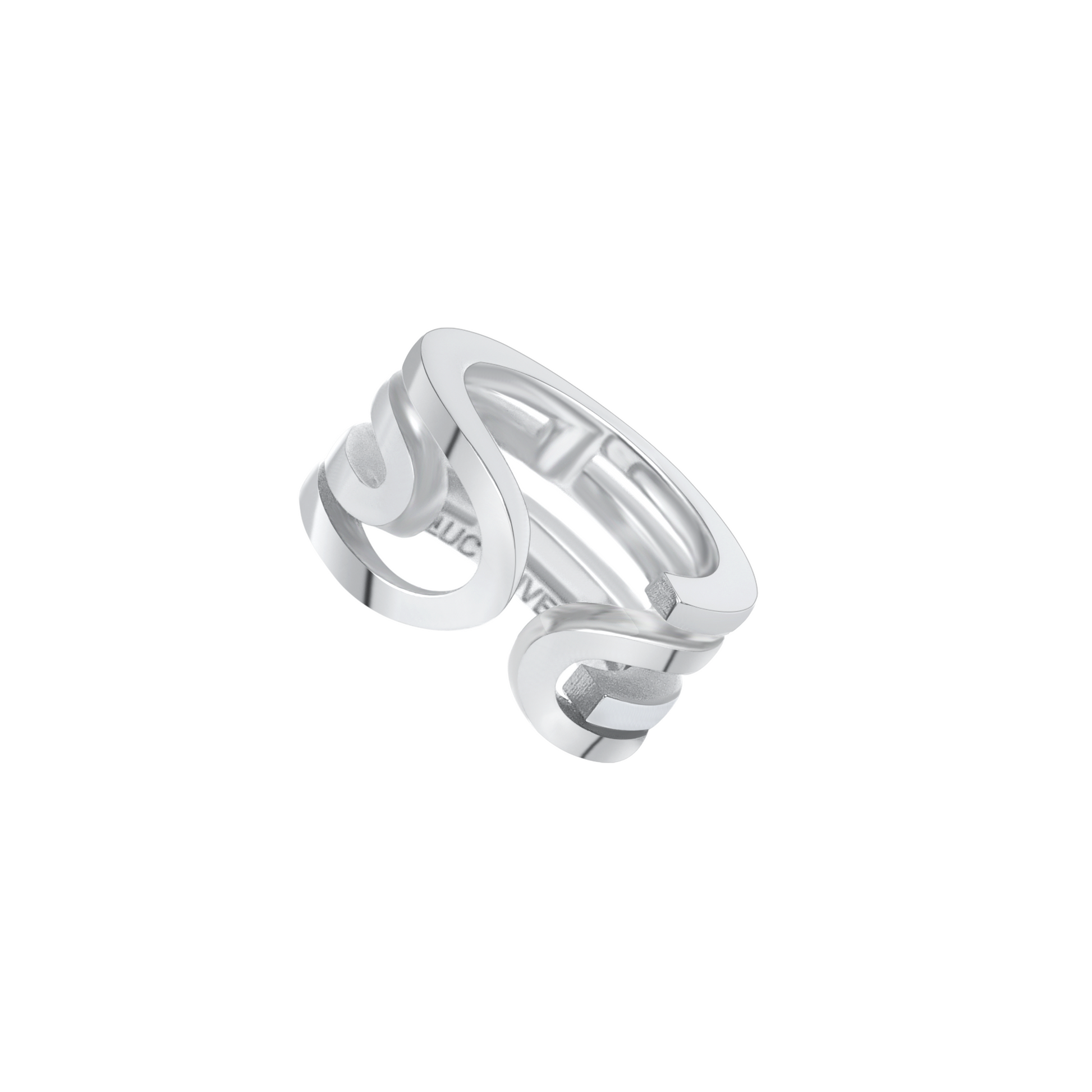SILVER PAPERCLIP RING
