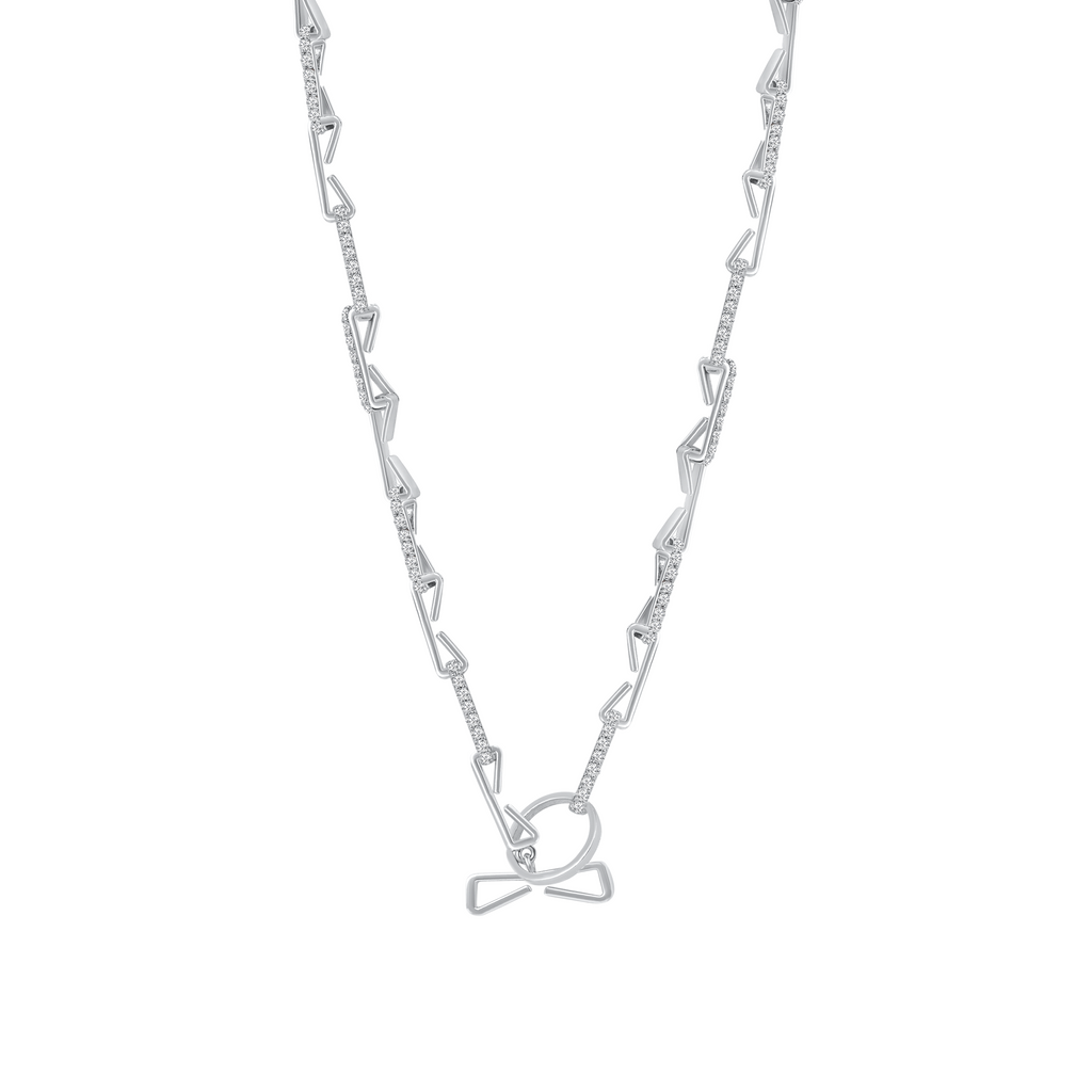 DIAMOND STAPLE NECKLACE
