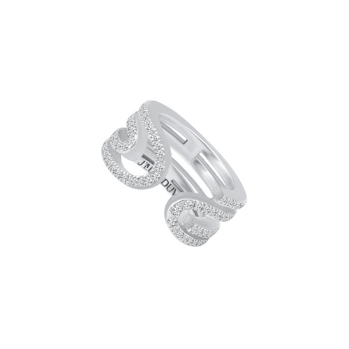DIAMOND PAPERCLIP RING