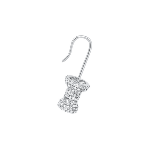 DIAMOND PUSH PIN EARRING